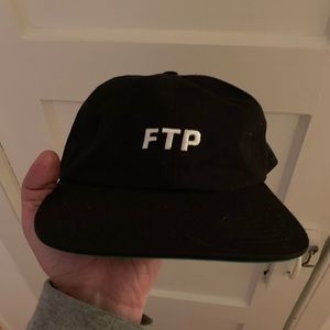 FTP dad hat in black. Very lightly worn.